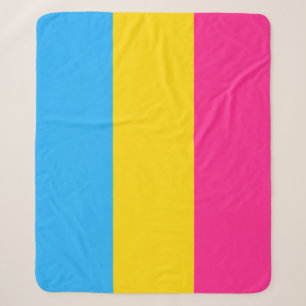 Pansexual Pride Flag Sherpa Blanket