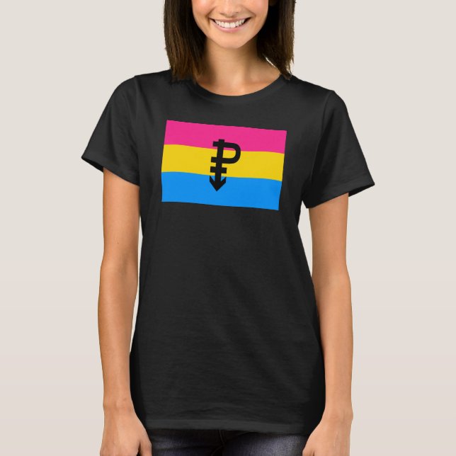 Pansexual Pride Flag T-Shirt (Front)