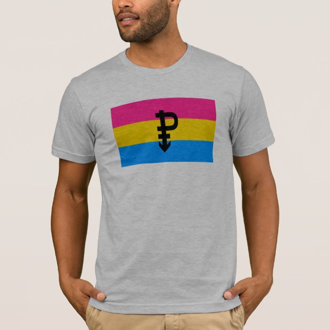 Pansexual Pride Flag T-Shirt (Front)