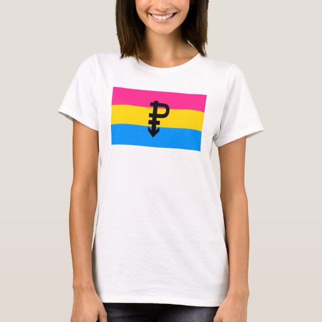 Pansexual Pride Flag T-Shirt (Front)
