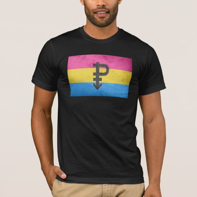 Pansexual Pride Flag T-Shirt (Front)