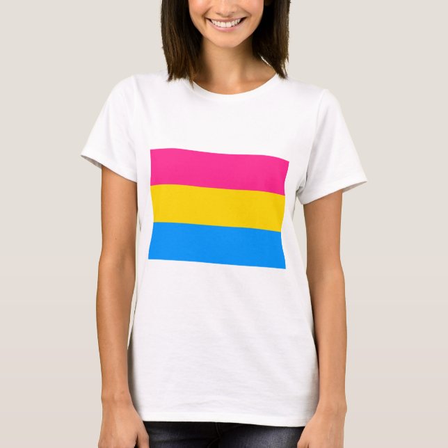Pansexual Pride Flag T-Shirt (Front)