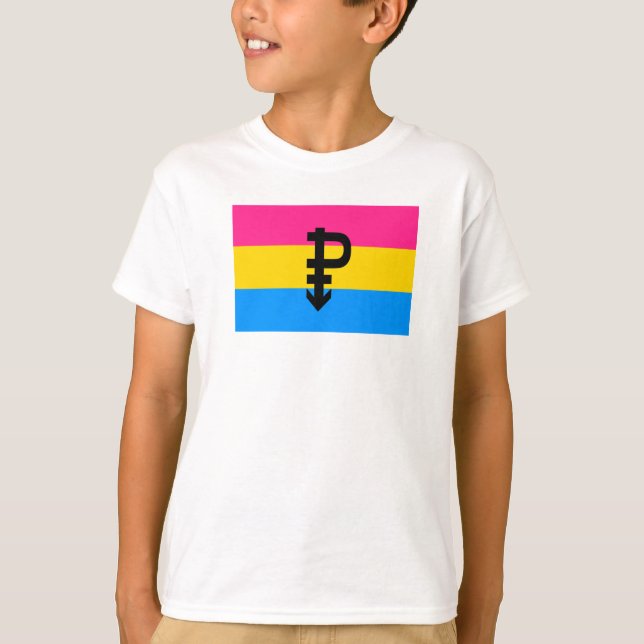 Pansexual Pride Flag T-Shirt (Front)