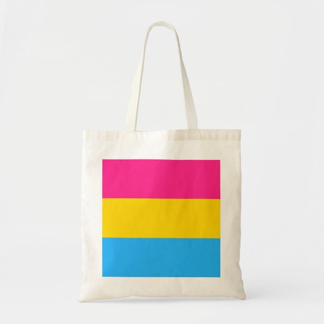 Pansexual Pride Flag Tote Bag (Front)