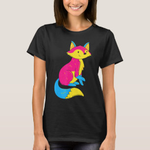 Pansexual Pride Fox Lgbt Pan Flag Pansexuality Pan T-Shirt