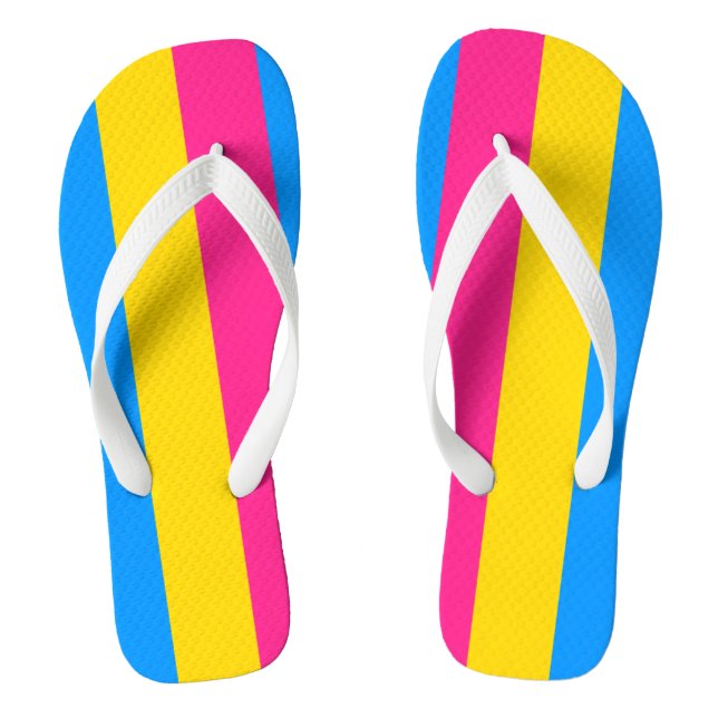 Pansexual Pride Jandals (Footbed)