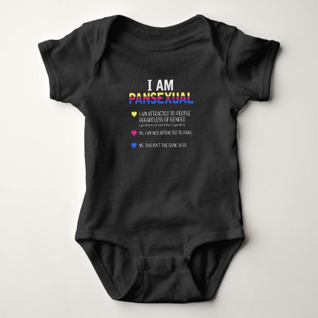 Pansexual Pride LGBT Equal Rights Baby Bodysuit (Front)