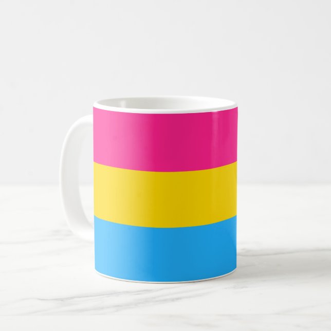 Pansexual Pride (Pan Flag) Coffee Mug (Front Left)