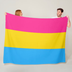 Pansexual Pride (Pan Flag) Fleece Blanket