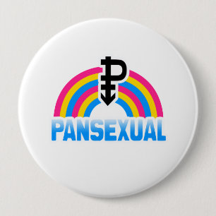 PANSEXUAL RAINBOW FLAG 10 CM ROUND BADGE
