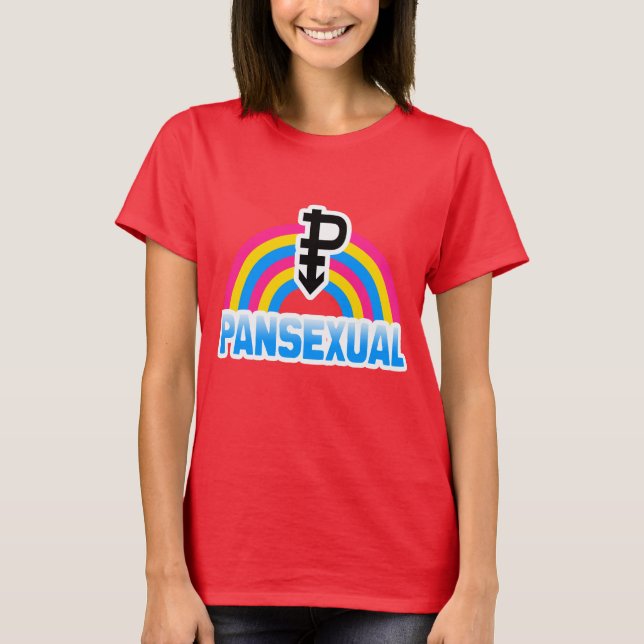 PANSEXUAL RAINBOW FLAG T-Shirt (Front)