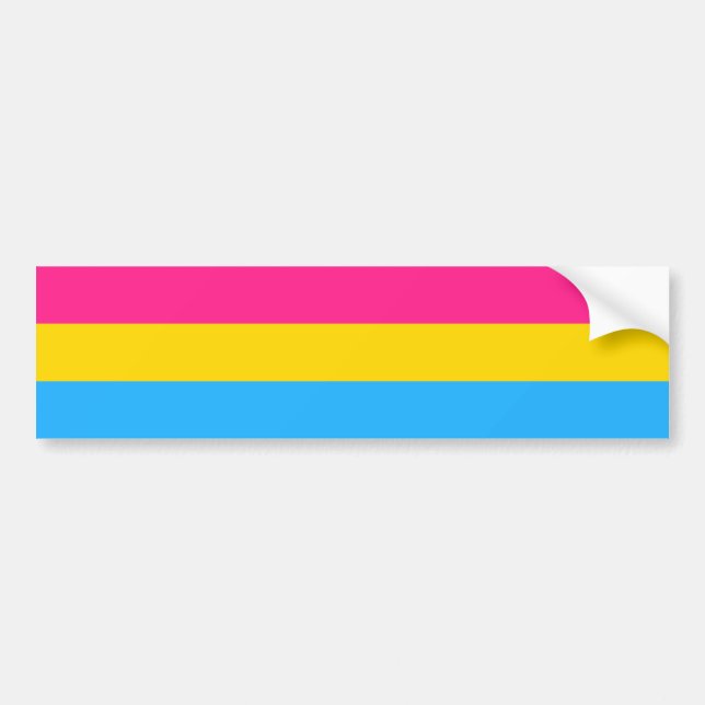 Pansexuality flag Bumper Sticker (Front)
