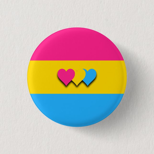 Pansexuality flag button (Front)