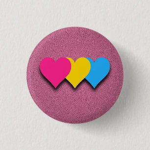Pansexuality flag button