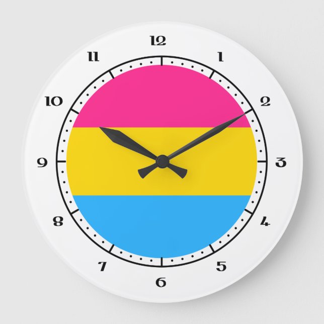 Pansexuality flag clocks (Front)