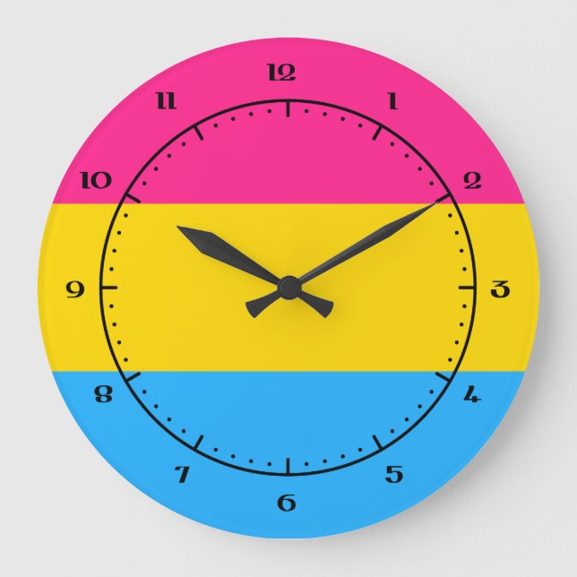 Pansexuality flag clocks (Front)