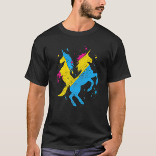 Pansexuality Flag Magical Unicorn Lgbt Pride Queer T-Shirt
