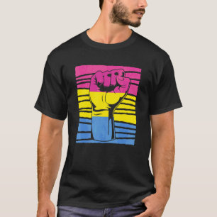 Pansexuality Pride Fist Pan Equality Pansexual Fla T-Shirt