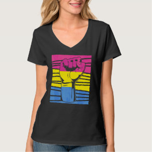 Pansexuality Pride Fist Pan Equality Pansexual Fla T-Shirt