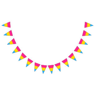 Pansexuality pride flag banner