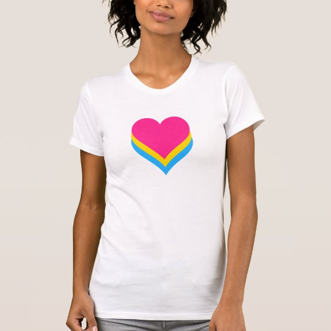 Pansexuality pride hearts Top (Front)