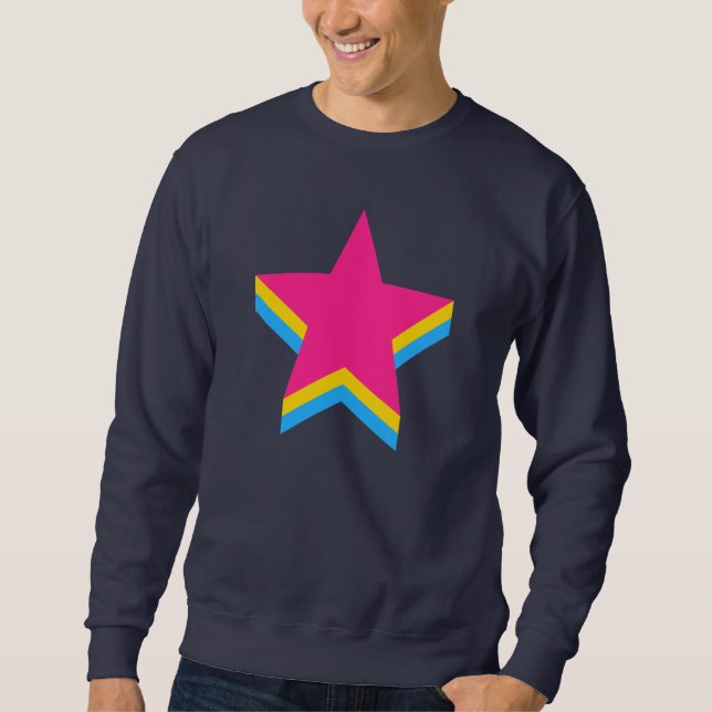 Pansexuality pride stars Sweatshirt (Front)