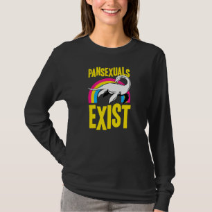 Pansexuals Exist Loch Ness Monster Nessie Pan Prid T-Shirt