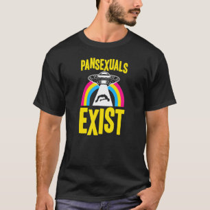Pansexuals Exist Ufo Alien Abduction Pan Pride Rai T-Shirt