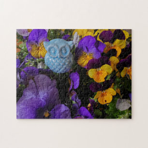 Pansies and owl puzzle
