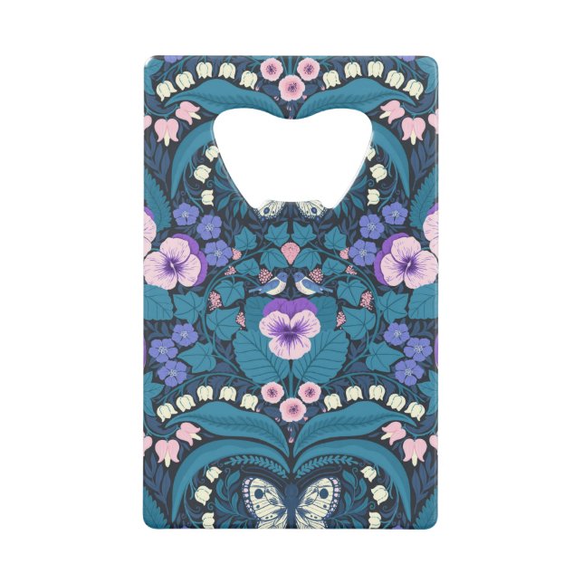 Pansies, birds and butterflies (Front)