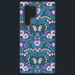 Pansies, birds and butterflies samsung galaxy case<br><div class="desc">Hand-painted garden wallpaper with pansies,  lilies,  bleeding hearts flowers,  leaves,  birds and butterflies. seamless pattern</div>