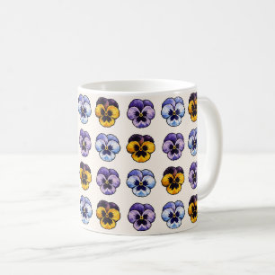 Pansies coffee mug
