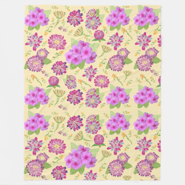 Pansies Floral Blanket (Front)