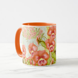 Pansies in a Bowl Mug