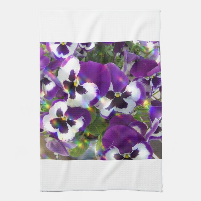 Pansies  Kitchen Towel (Vertical)