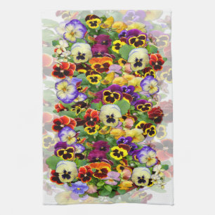 Pansies ~ Kitchen Towel # 4