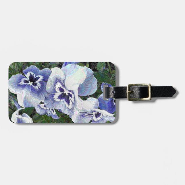 PANSIES LUGGAGE TAG (Front Horizontal)