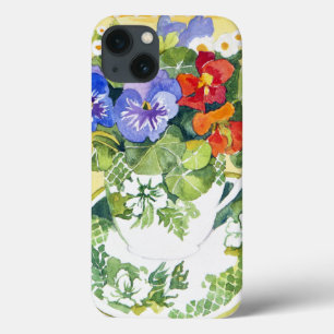 Pansies - nasturtiums 2013 iPhone 13 case