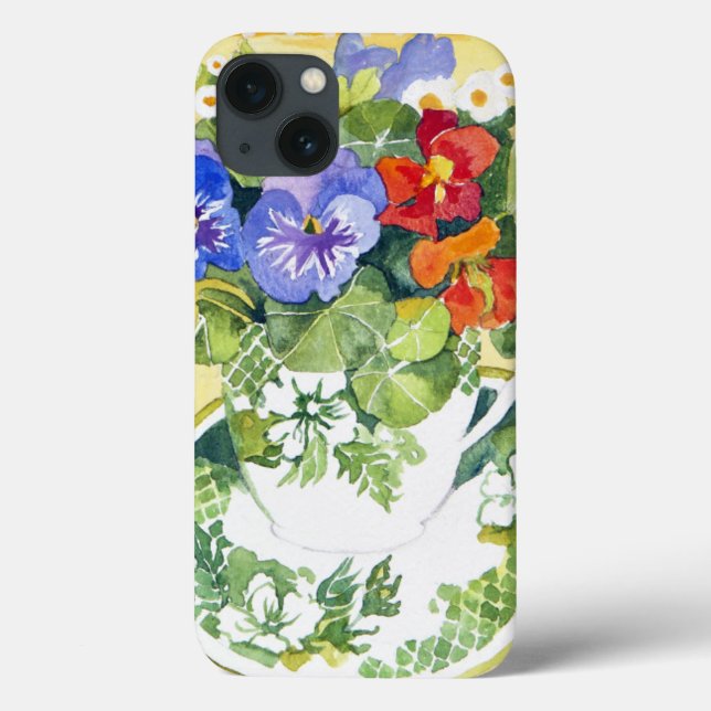 Pansies - nasturtiums 2013 Case-Mate iPhone case (Back)