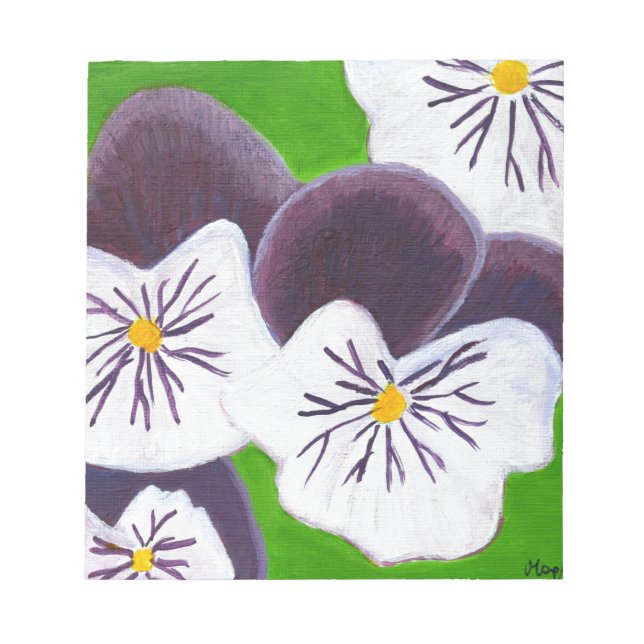 Pansies Notepad (Front)