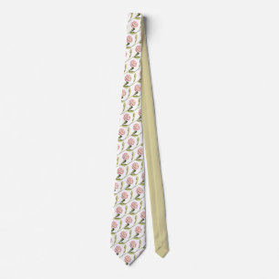 Pansies on a White Tie