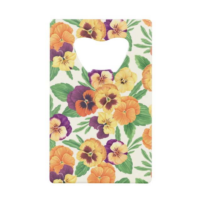 Pansies on off white (Front)