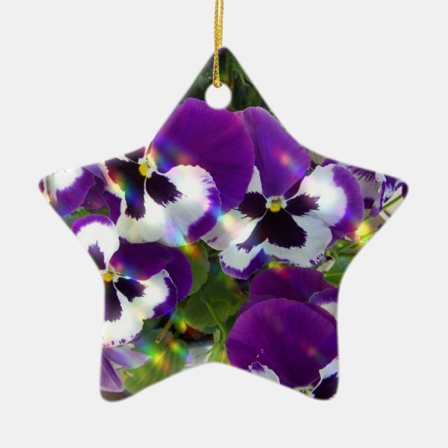 Pansies Ornament (Front)