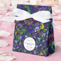 Pansies [purple] Special gift tent W/ label