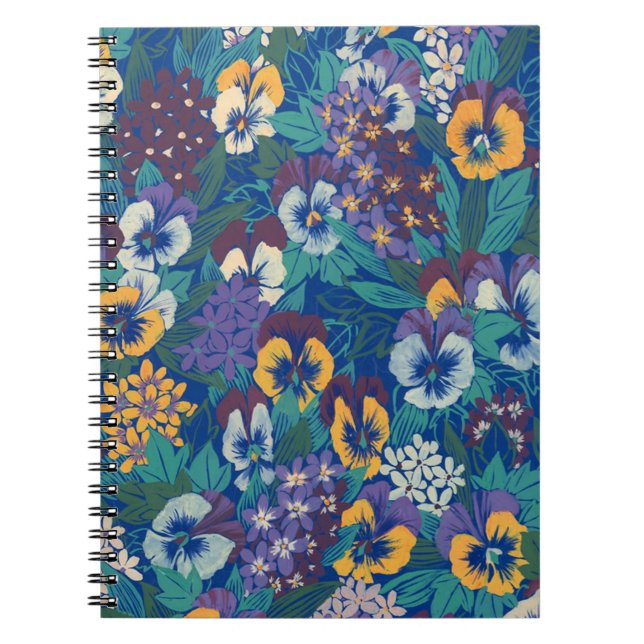 Pansies Spiral Notebook (Front)