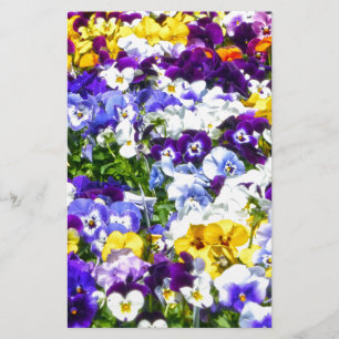 Pansies Stationery