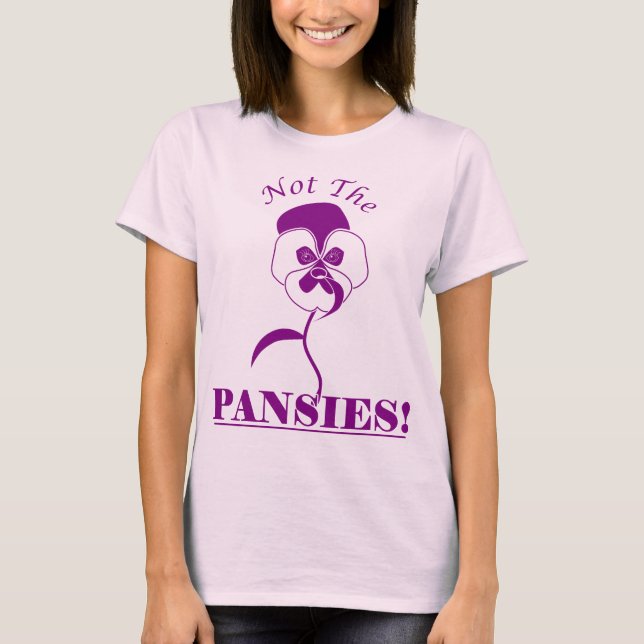 Pansies T-shirt (pink) (Front)
