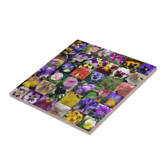  Pansies   Tile (Side)