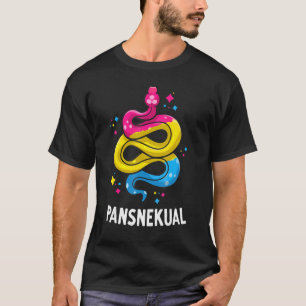 Pansnekual Pansexual Pride Snake Pan Flag Colours T-Shirt