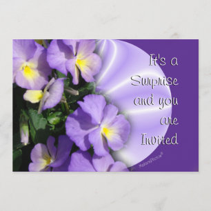 Pansy 1023 Invitation-customise any occasion Invitation